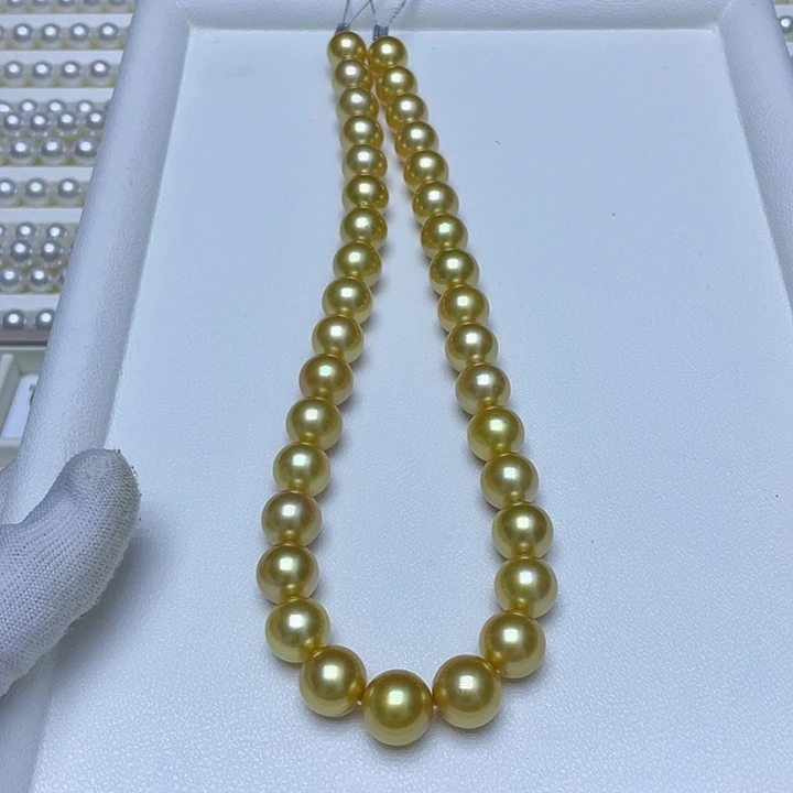 天***谜未镶嵌项链海水珍珠