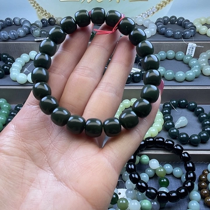 和田玉未镶嵌手链