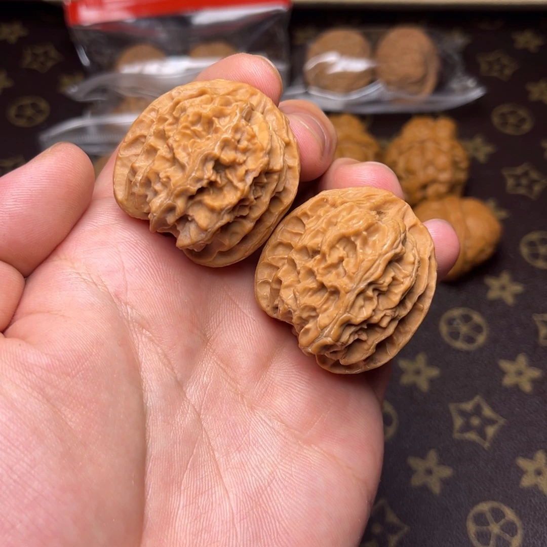 把件文玩核桃37尺原桩苹果园 全品