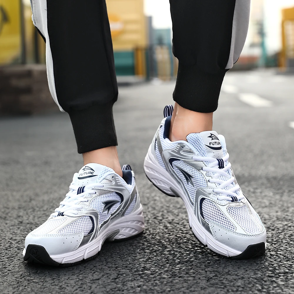 【实体撤柜】情侣款运动跑步鞋复古时尚休闲鞋潮流减震网面轻便鞋