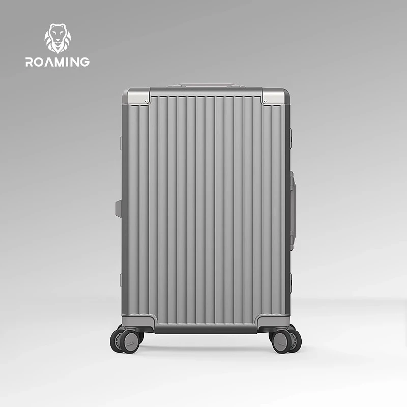 漫游窄铝框行李箱轻音万向轮女旅行箱20登机箱28寸拉杆箱子男百搭