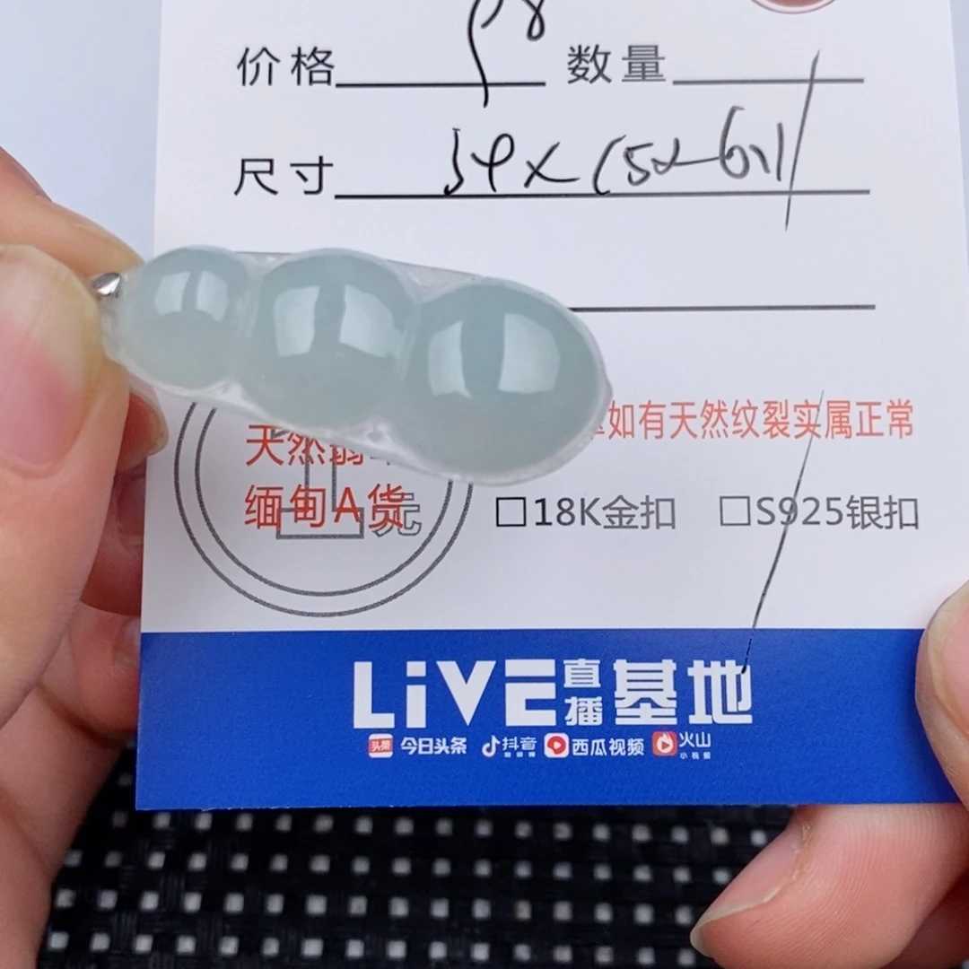 翡翠银S925镶嵌颈饰