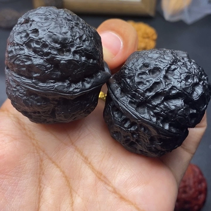 文玩核桃把件42尺霸王蟾