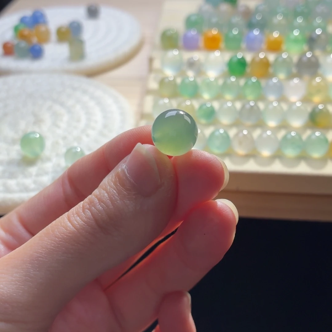 时***旧翡翠散珠翡翠1475