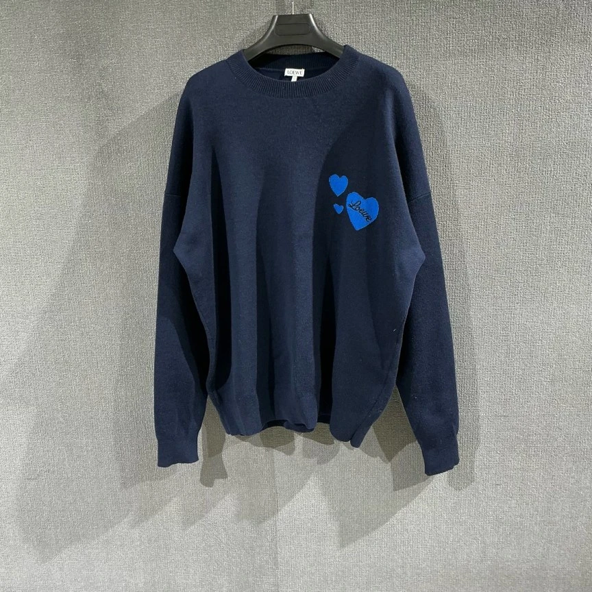 99新 LOEWE/罗意威 （pm）爱心羊毛毛衣 s码/0685