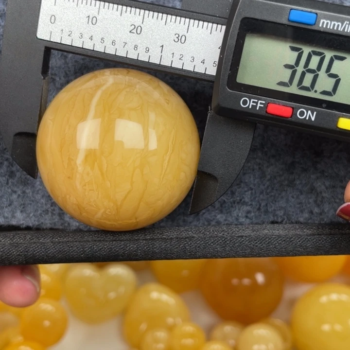 未镶嵌蜜蜡裸石蜜蜡圆珠