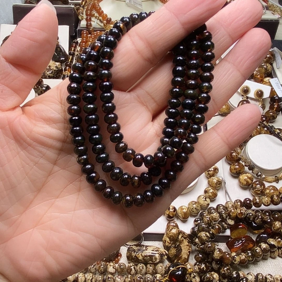 琥珀未镶嵌裸石翳珀6m