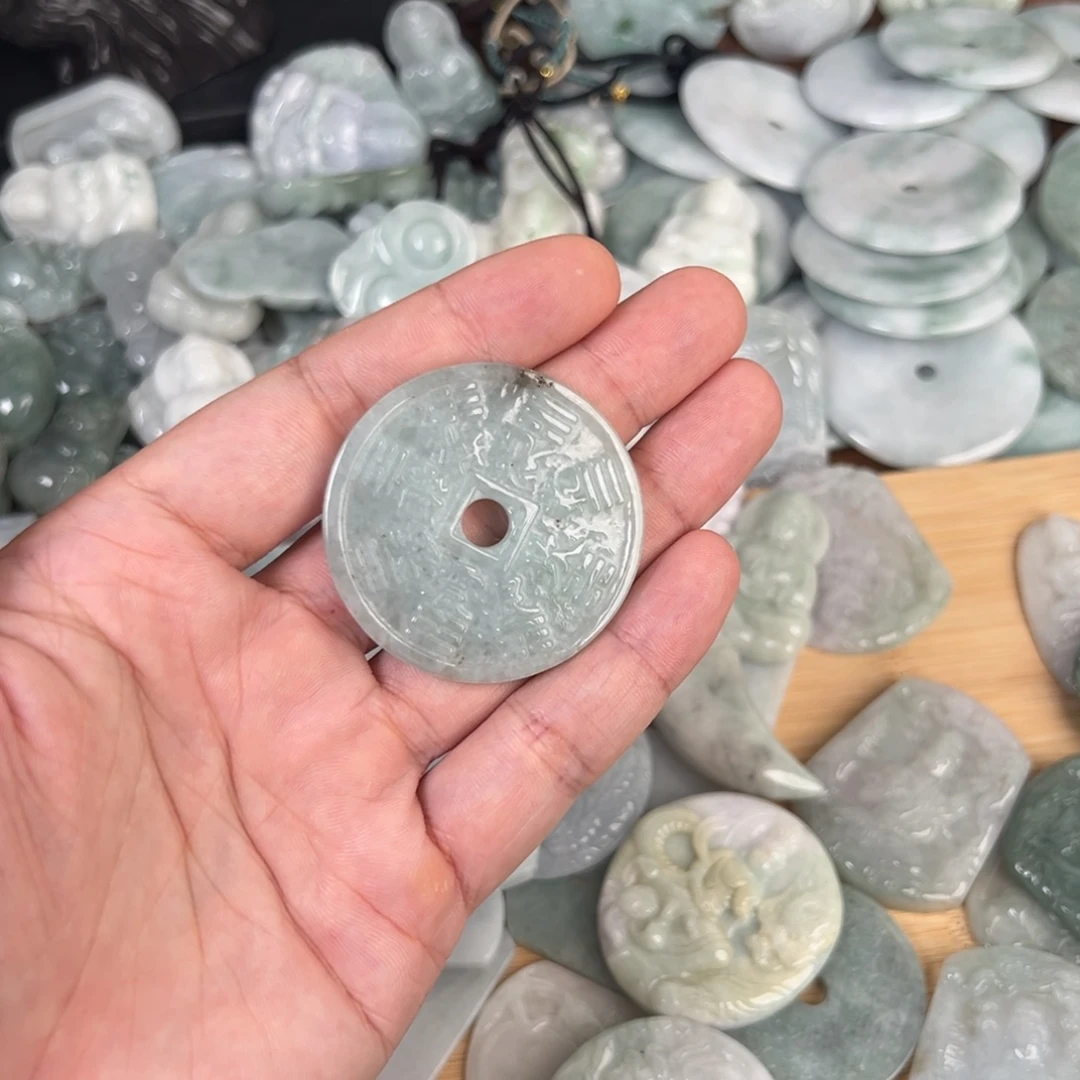 颈饰未镶嵌翡翠天然A货翡翠0018