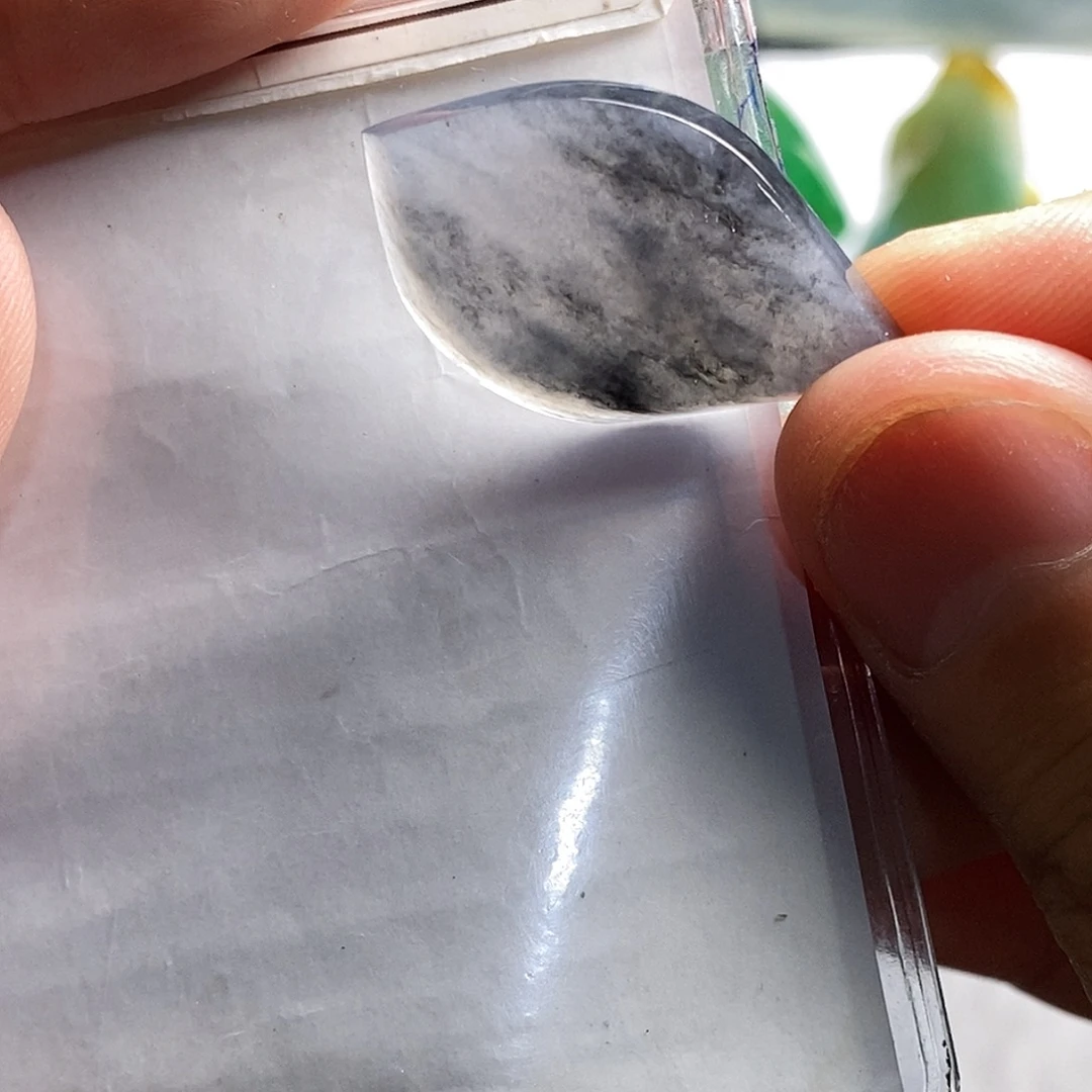 定制翡翠未镶嵌冰乌鸡国风派随形