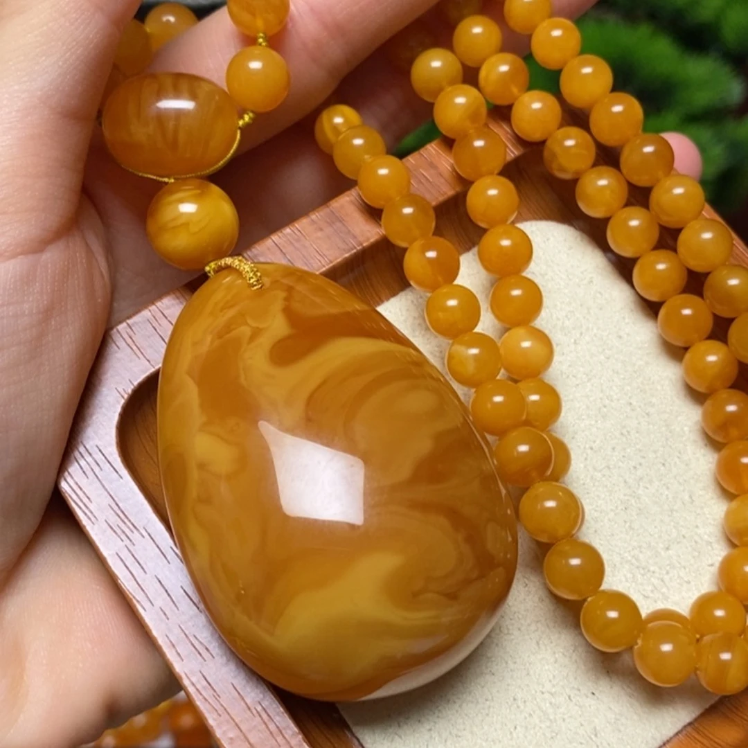 【闪购商品】蜜蜡颈饰未镶嵌项链