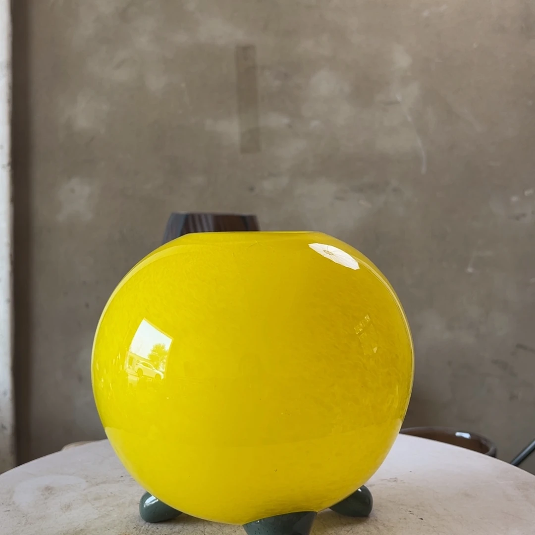 弘扬琉璃花器微瑕高度18