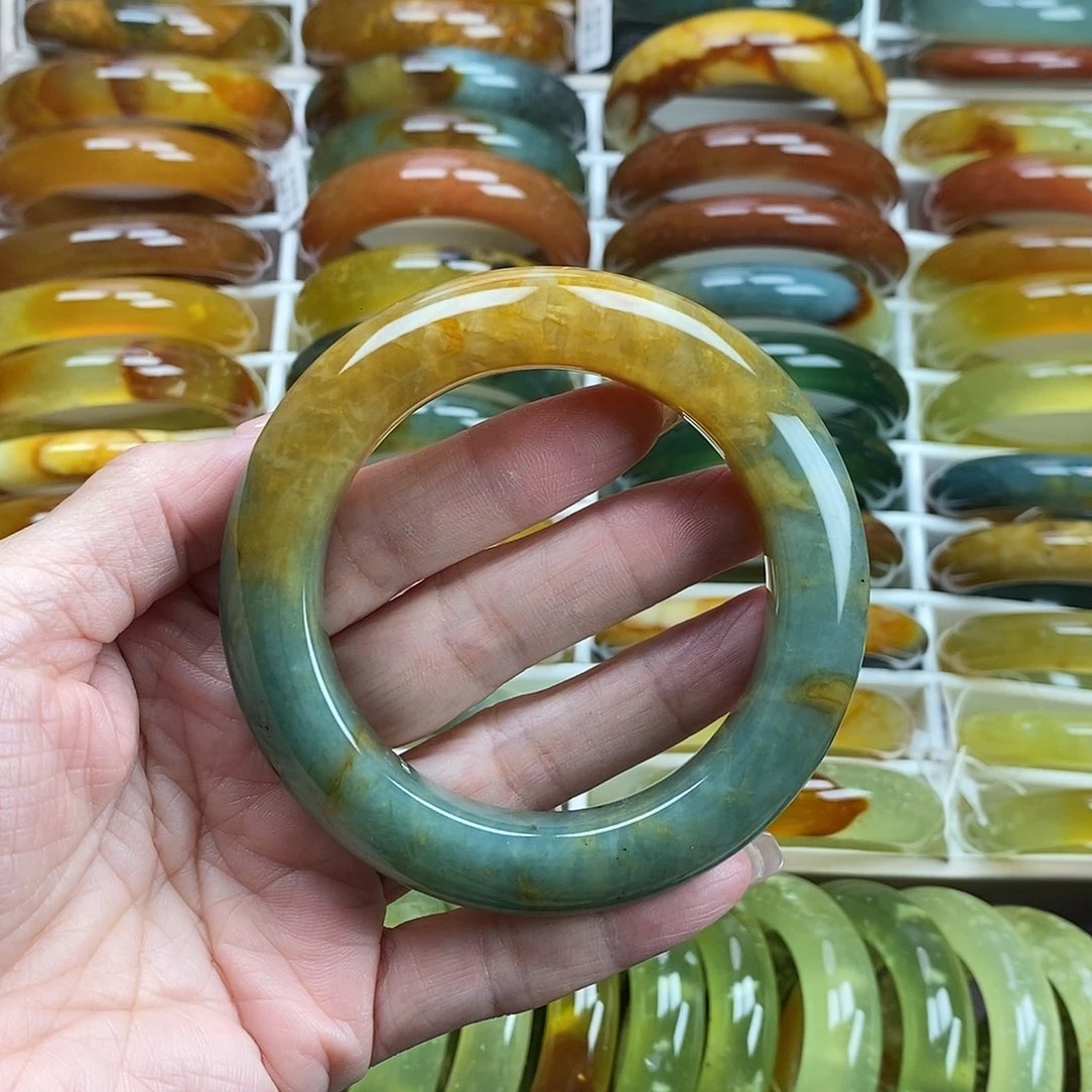 未镶嵌蛇纹石玉手镯58