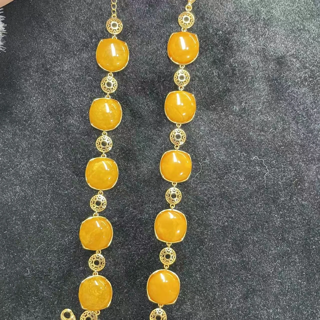 【玉经纶】33027/HQ37-蜜蜡手链-多样性发其一