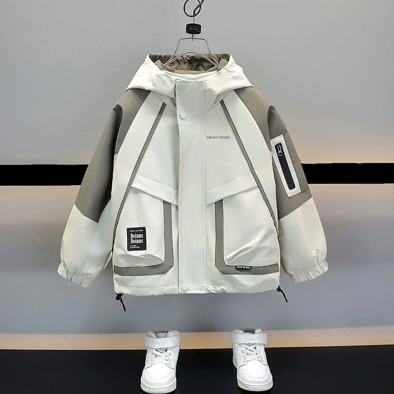 男童外套新款春装儿童森系防水风衣洋气春秋款男孩冲锋衣童装