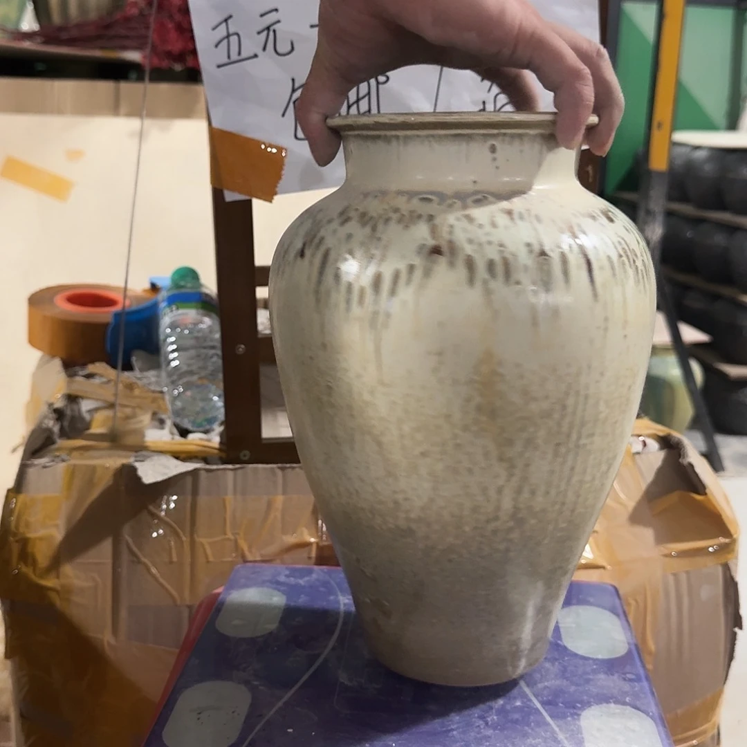 景德镇陶瓷花瓶尾货高31撇口11