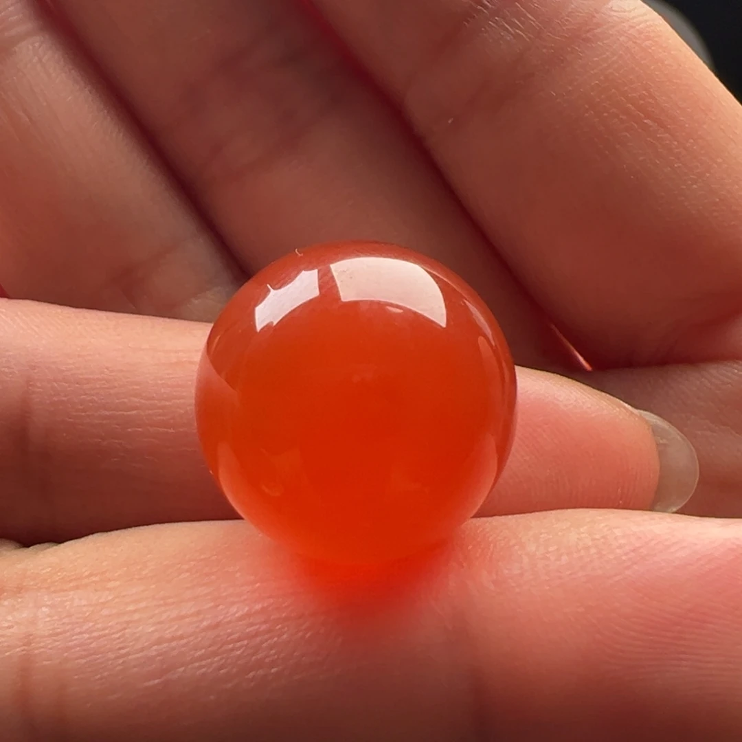 南红玛瑙未镶嵌圆珠16.7