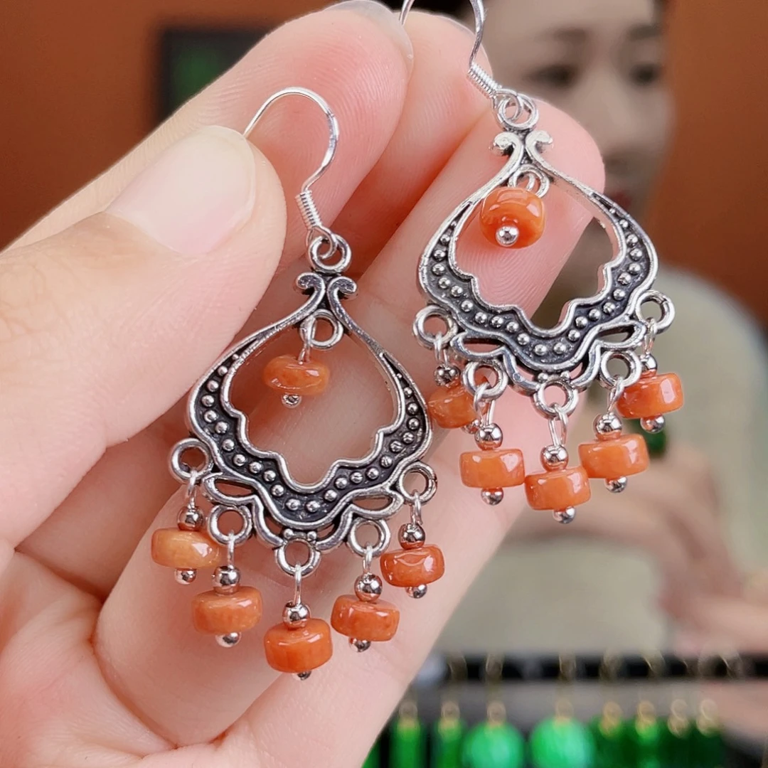 翡翠未镶嵌耳饰饰品