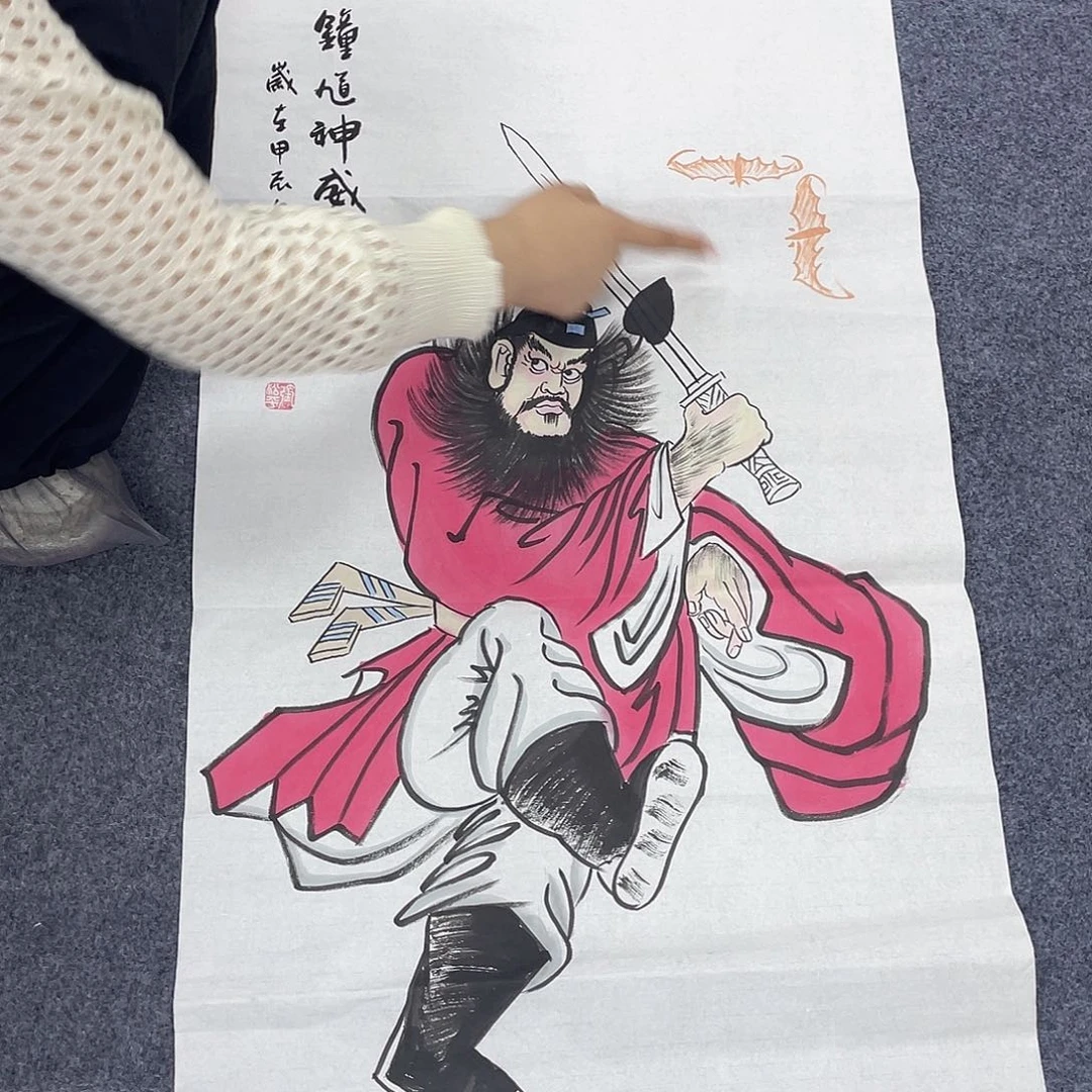 国画作品小姐姐放漏…