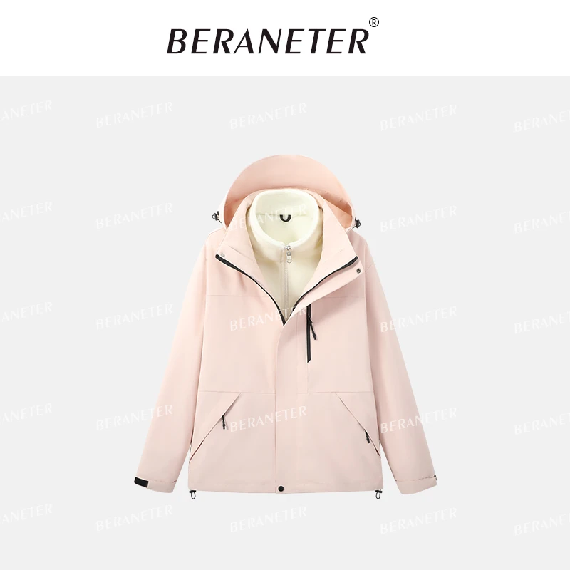 Beraneter「极地御寒』清货!两件套三合一冲锋衣情侣款户外防风外套