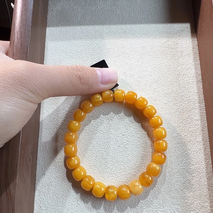 蜜蜡未镶嵌手串9mm蜜蜡手串