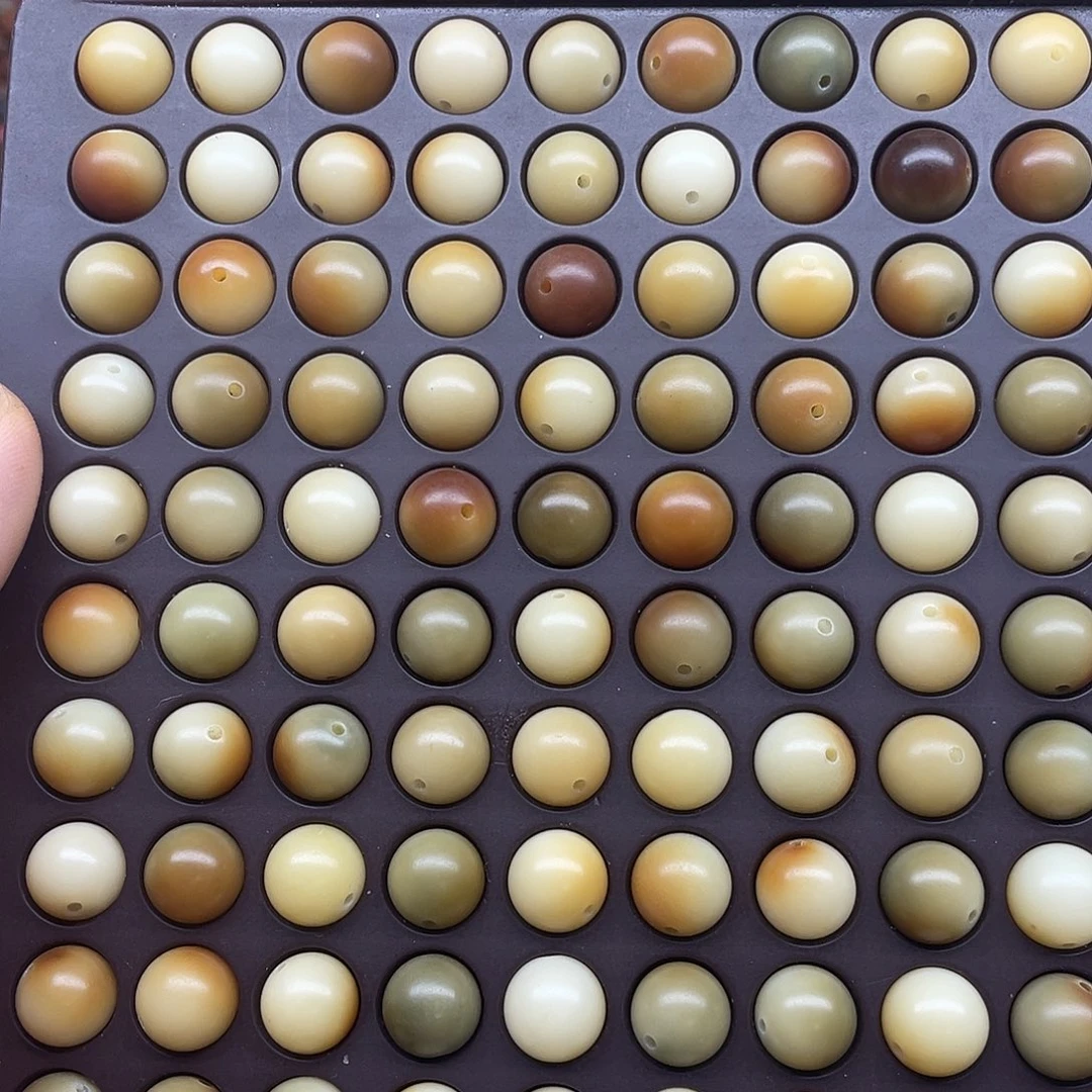 白玉菩提吊坠12绿炭烤圆100颗➕灯牌宠10颗