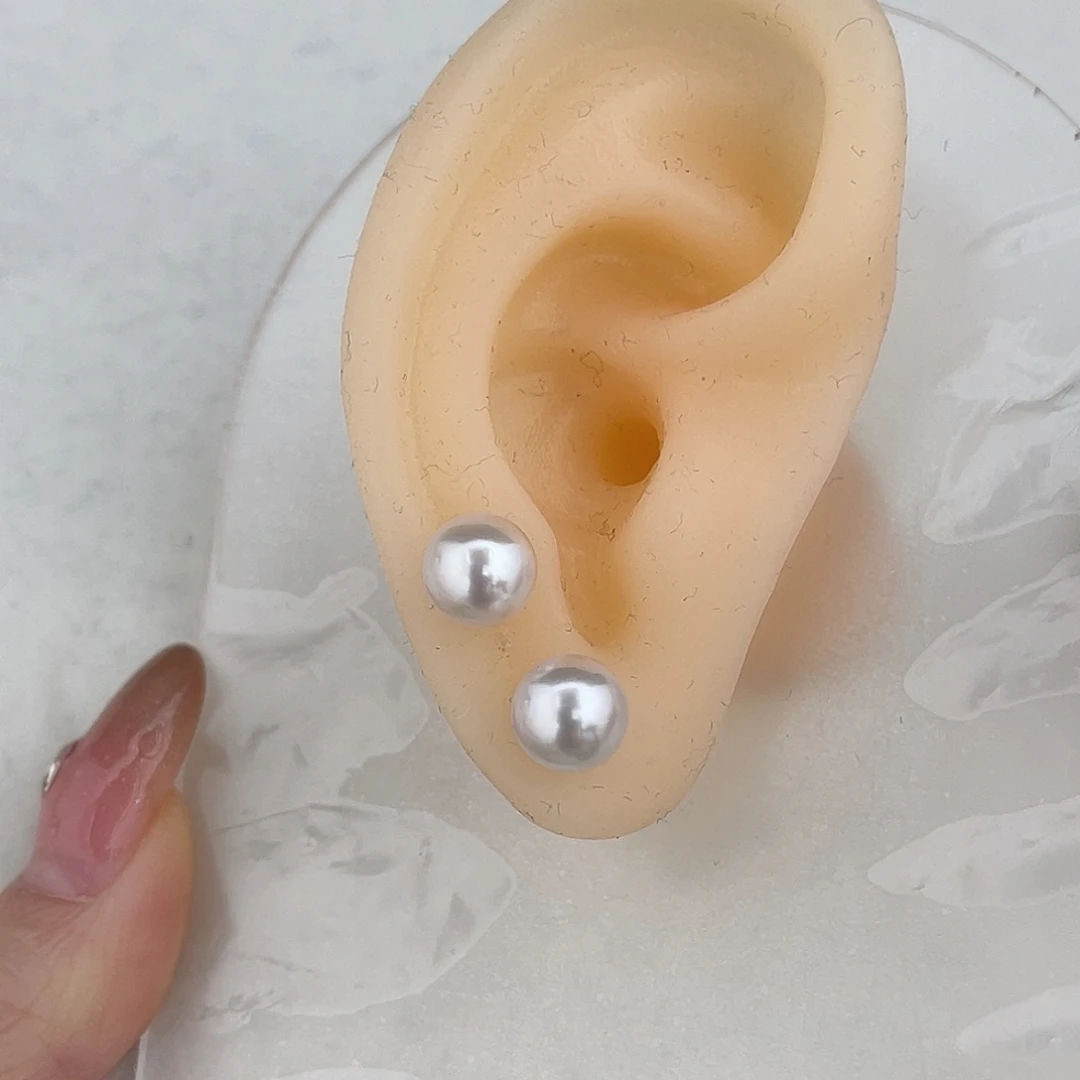 定制海水珍珠未镶嵌裸珠akoya对珠8-8.5mm