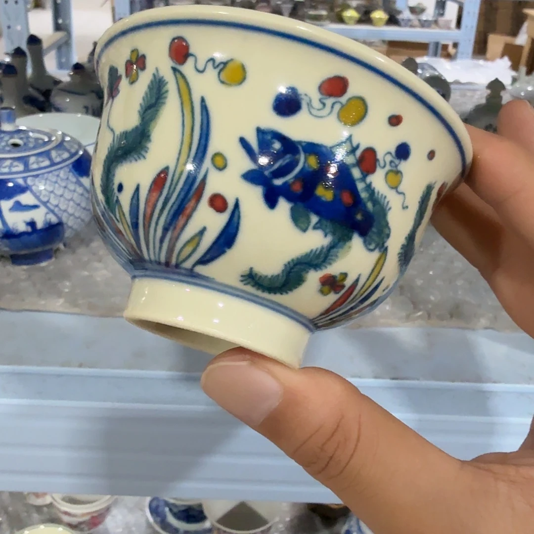 瓷片摆件手绘瓷器全部处理