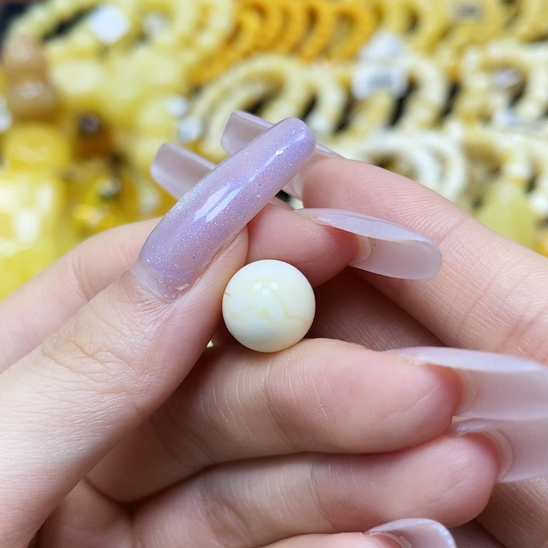 琥珀未镶嵌裸石圆珠11.5mm