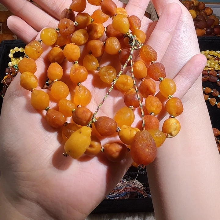 手串琥珀未镶嵌蜜蜡海漂项链