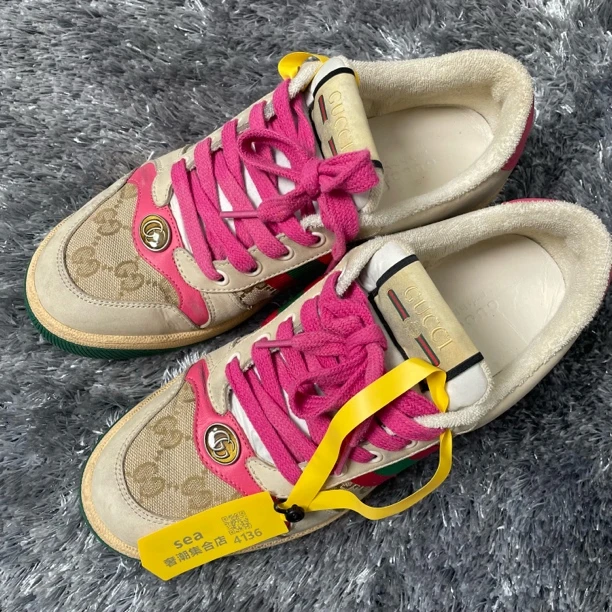 95新 GUCCI/古驰 GUCCI/古驰 Screener 脏脏时尚板鞋38/4136