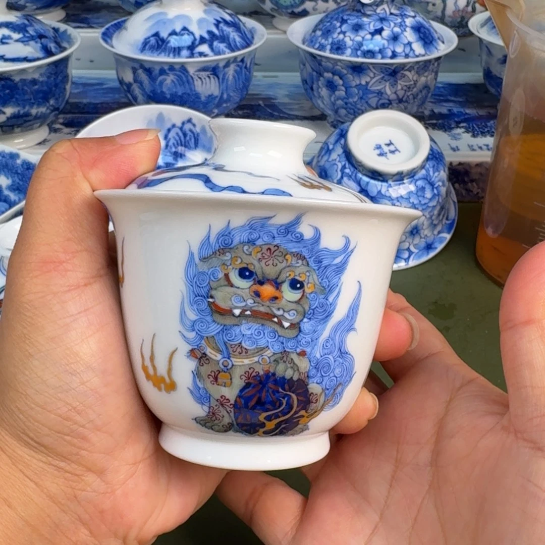 景德镇纯手绘茶具圆圆286