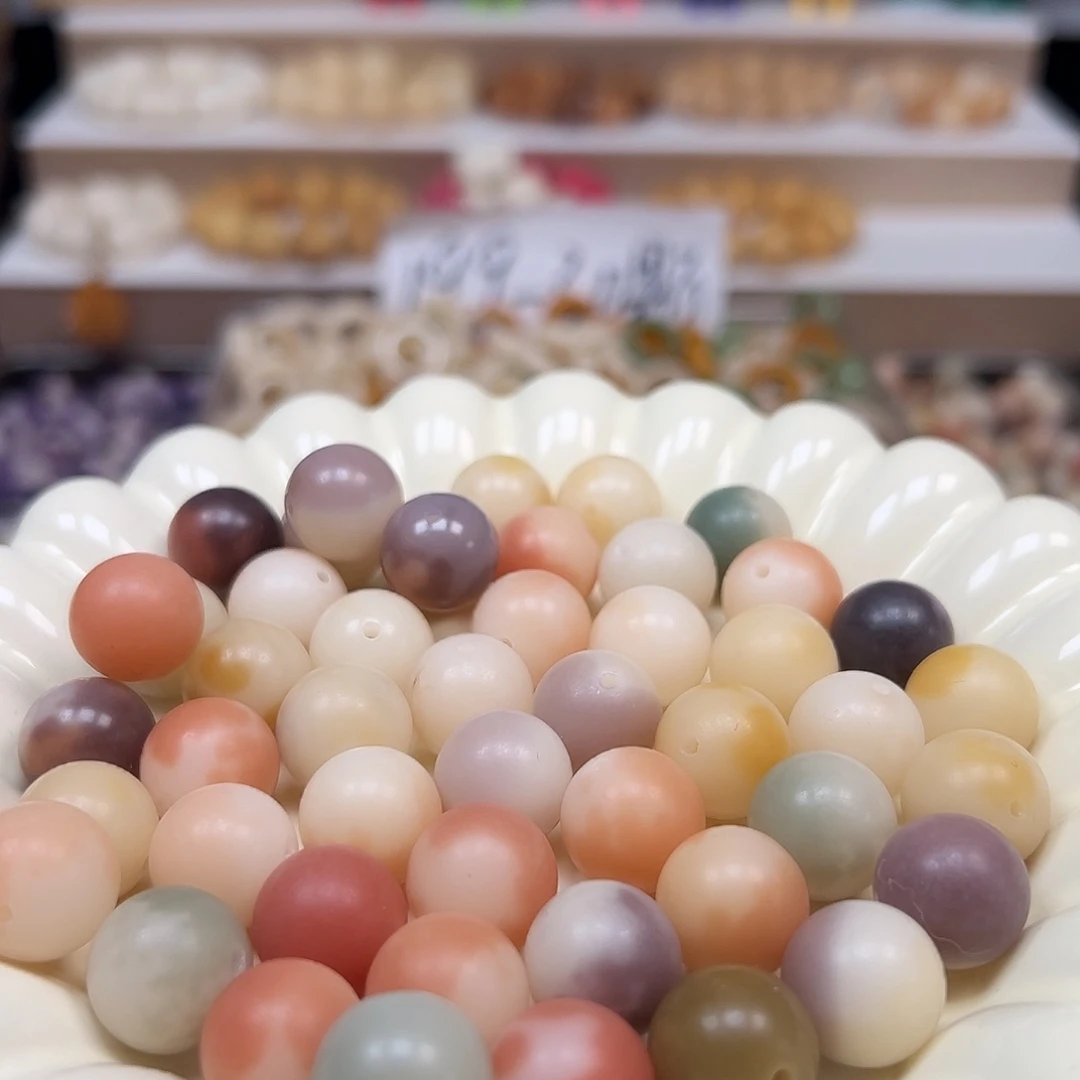 手串菩提根/象牙果卡15非料花皮圆20颗