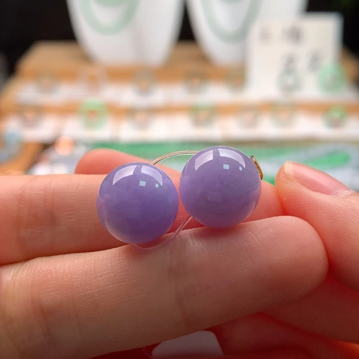 翡翠未镶嵌颈饰天然缅甸A货翡翠卡12.3mm