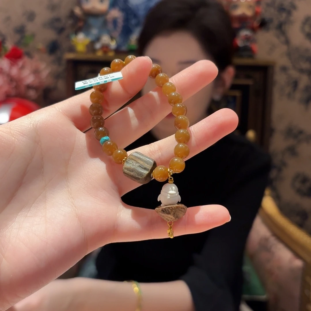 和田玉（糖玉）手串未镶嵌