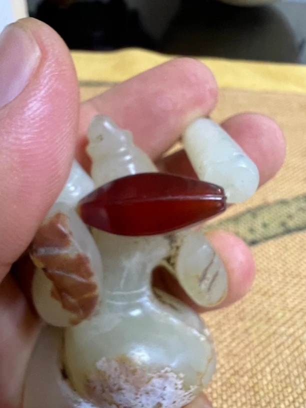 玛瑙珠子天然酒红
