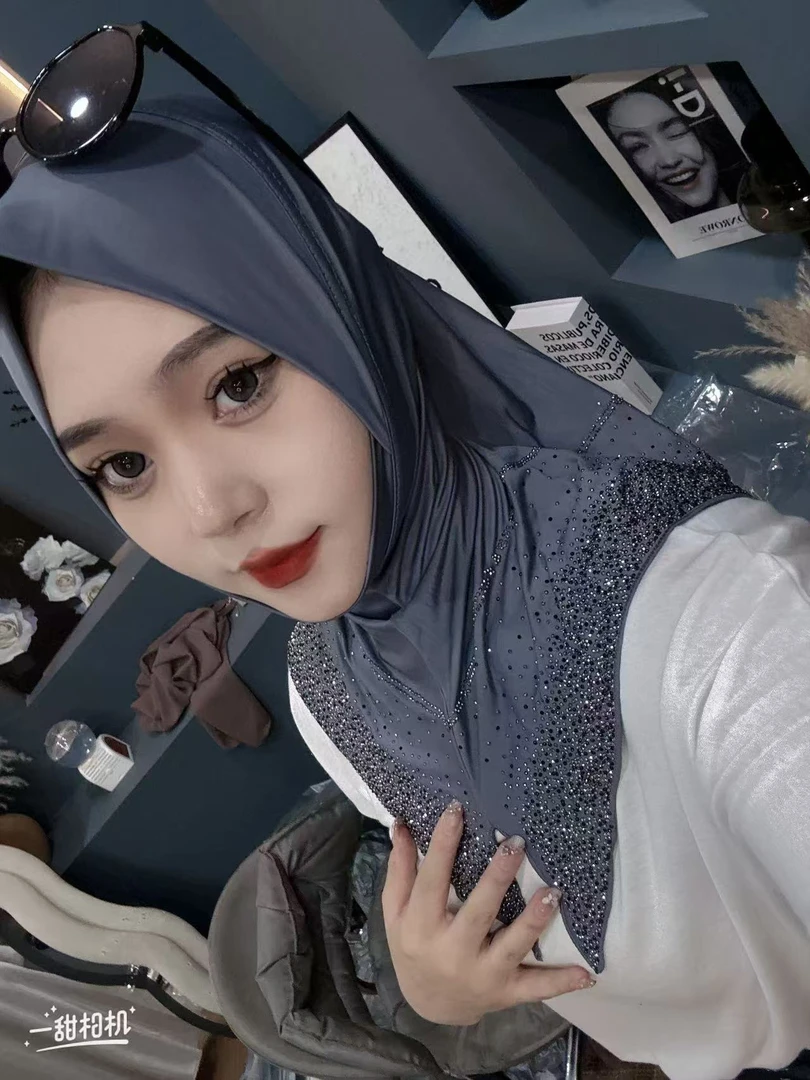 夏季薄款冰凉烫钻套头