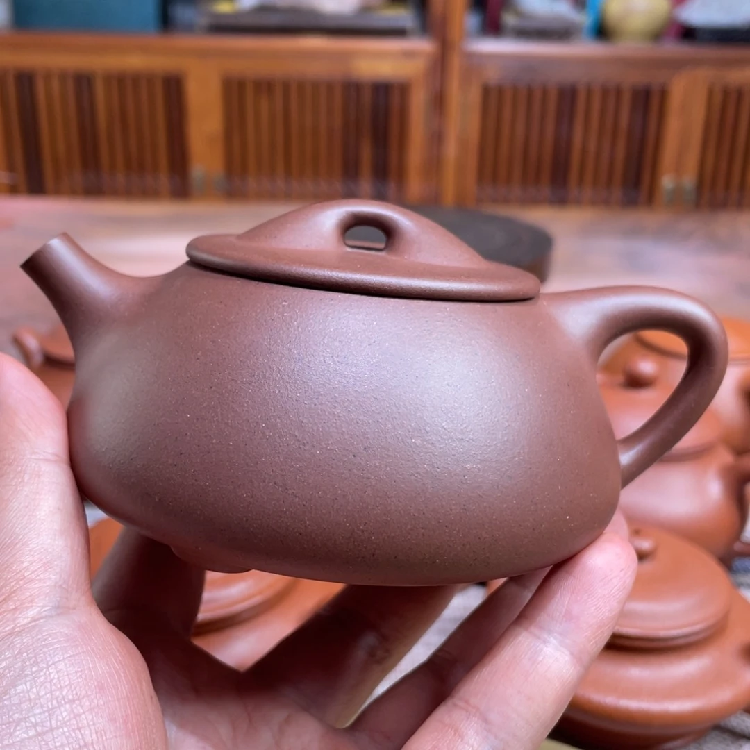 紫砂茶壶且****心宜兴紫砂原矿紫砂壶