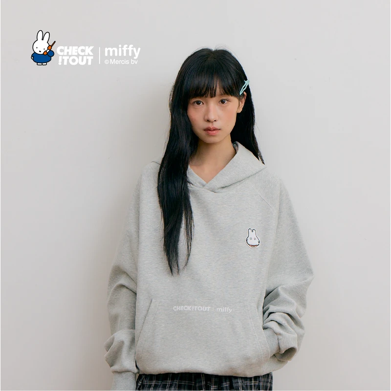 CHECKITOUT米菲联名正版幽灵家连帽卫衣情侣装百搭长袖秋2025新款