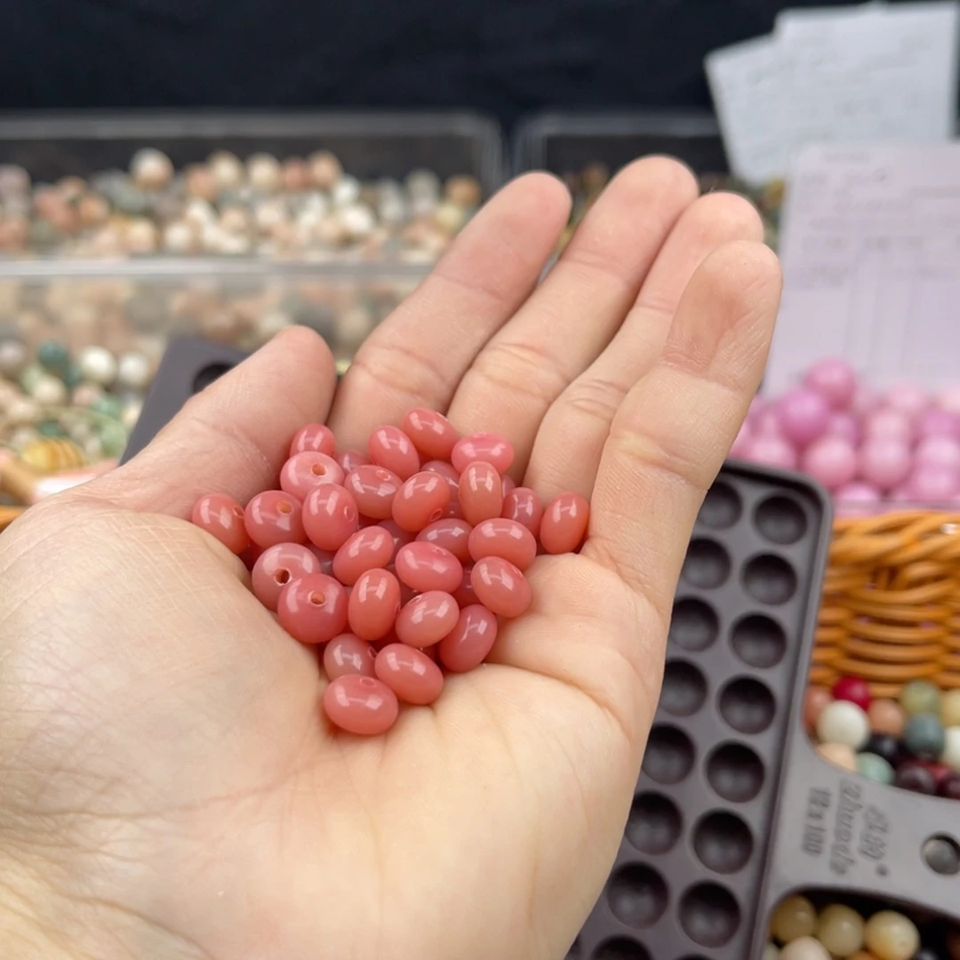 白玉菩提吊坠q 6*9 mm/ 100+10颗