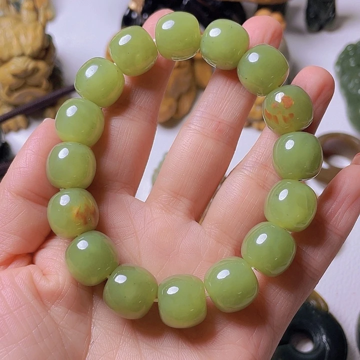 和田玉手串未镶嵌巴**合