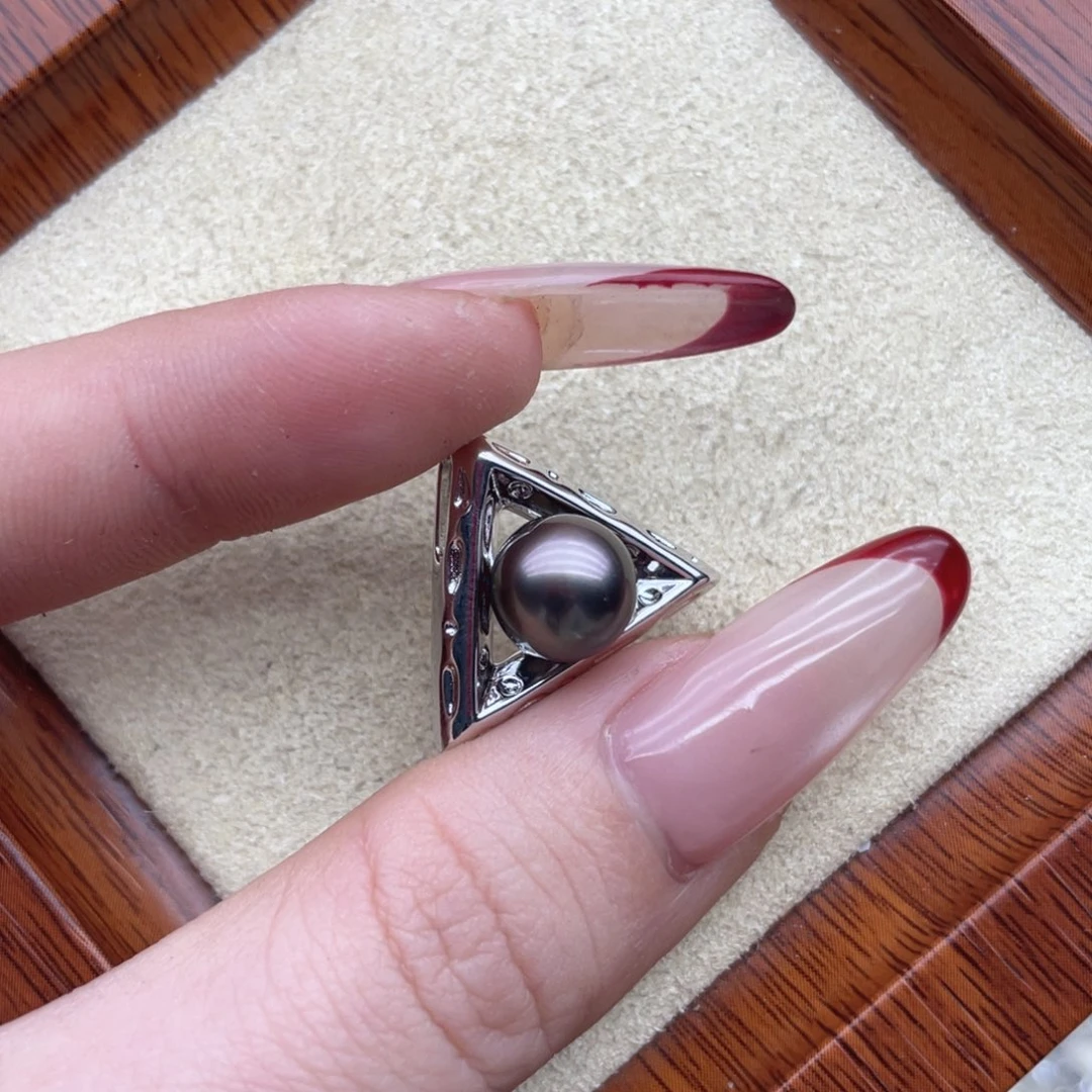 银S925镶嵌颈饰海水珍珠W49