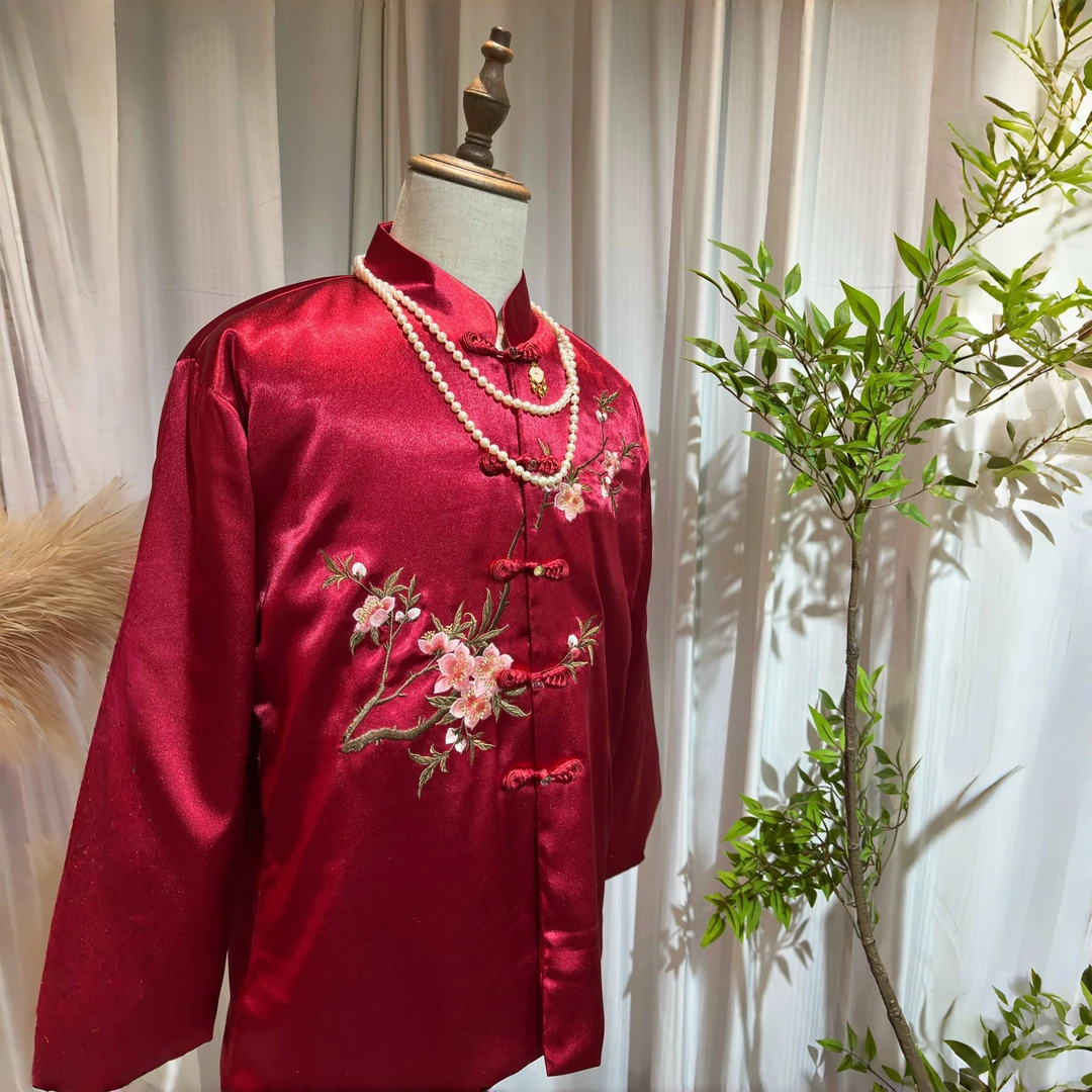 中式 复古 苏绣 七件套