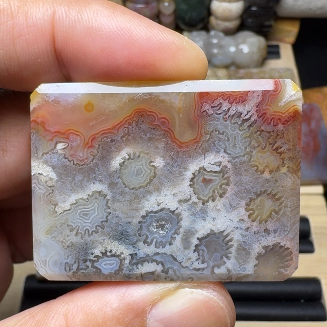 石英质玉未镶嵌纯天然色有机玉石保真色
