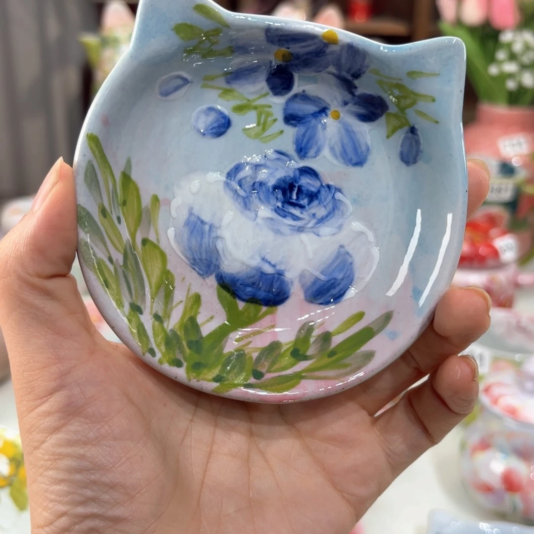 景德镇手绘高温釉下彩陶瓷茶具