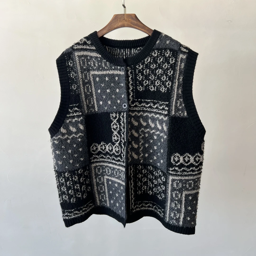 既是JISHI早春【日系提花刺绣马甲】