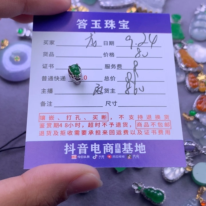 颈饰未镶嵌翡翠龙****皇