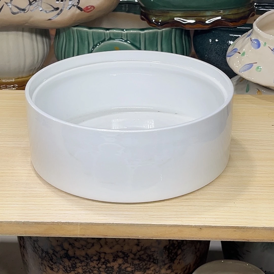 陶瓷绿植多肉微瑕花盆口径21*8.5无孔