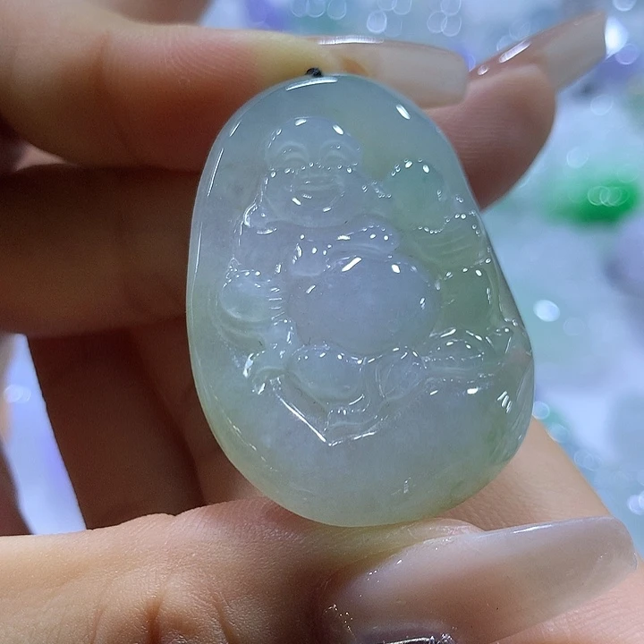 翡翠未镶嵌颈饰天然翡翠A货吊坠