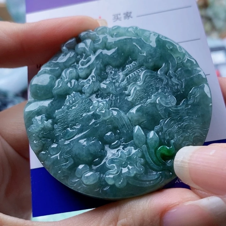 翡翠未镶嵌吊坠(不含链)