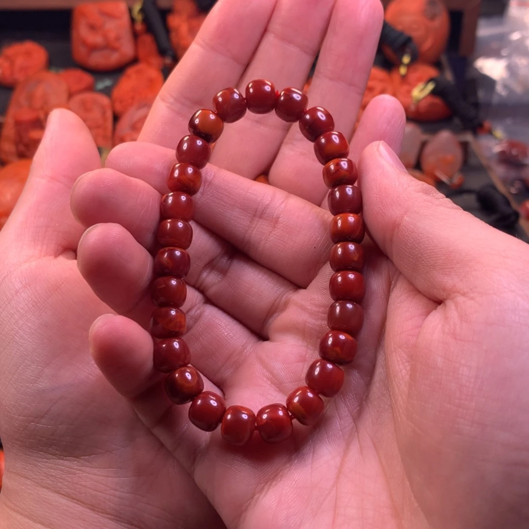 【闪购商品】未镶嵌高品单圈手串南红玛瑙